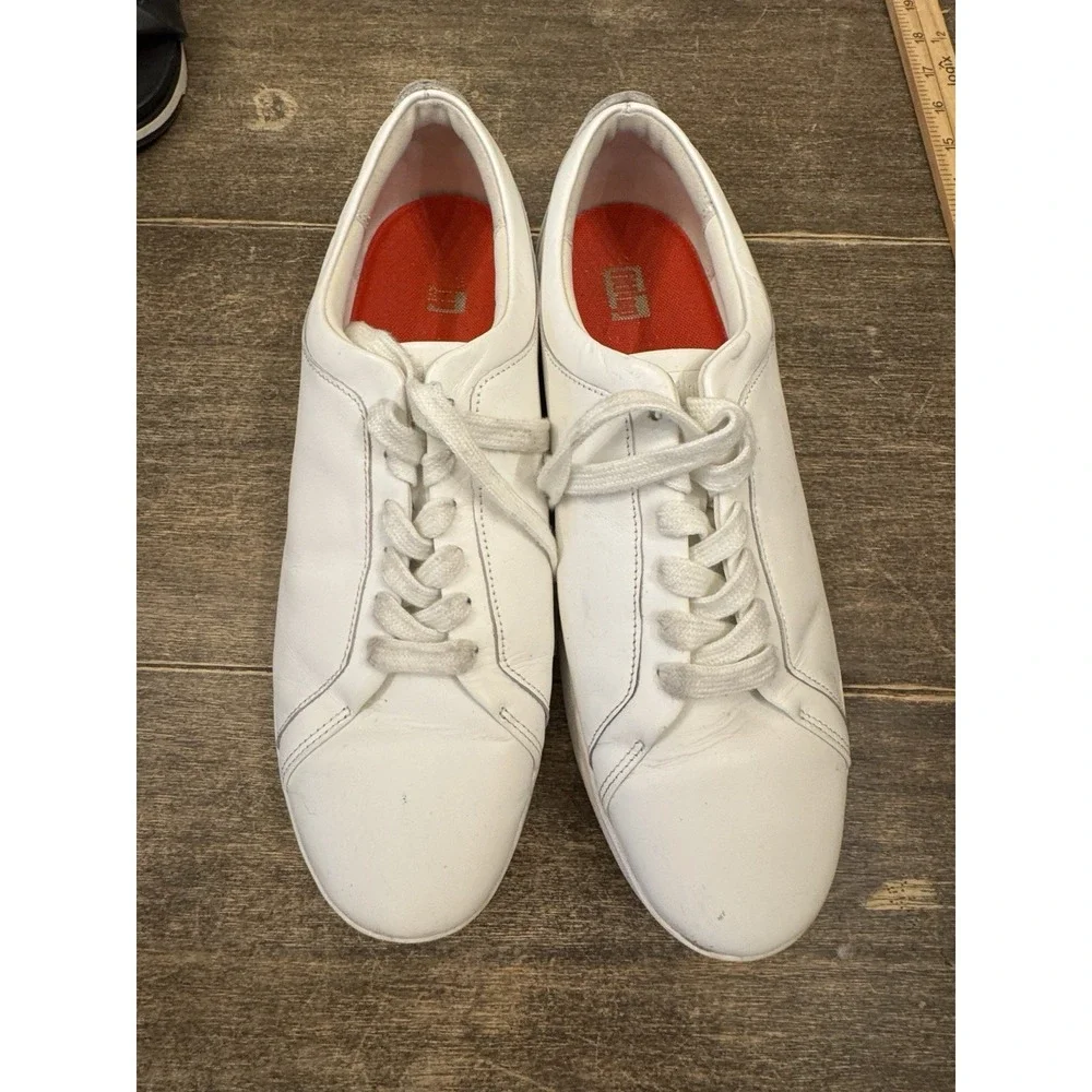 Fit Flop Urban‎ White Leather Rally Sneaker Women's Size 11